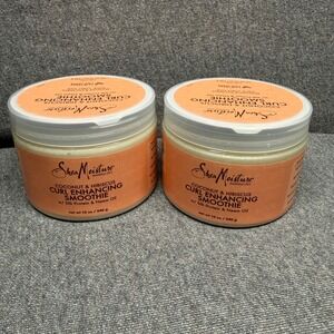 Curl Enhancing Smoothie Hair Cream Moisturizer Orange Shea Moisture 12oz 2pk